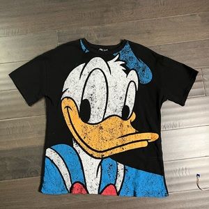 Donald Duck Disney x Zara full print tee shirt